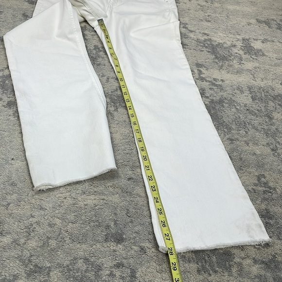 NWT Rag & Bone Nina High Rise Ankle Flare Jeans White Raw Hem Sz 31 - Picture 8 of 15